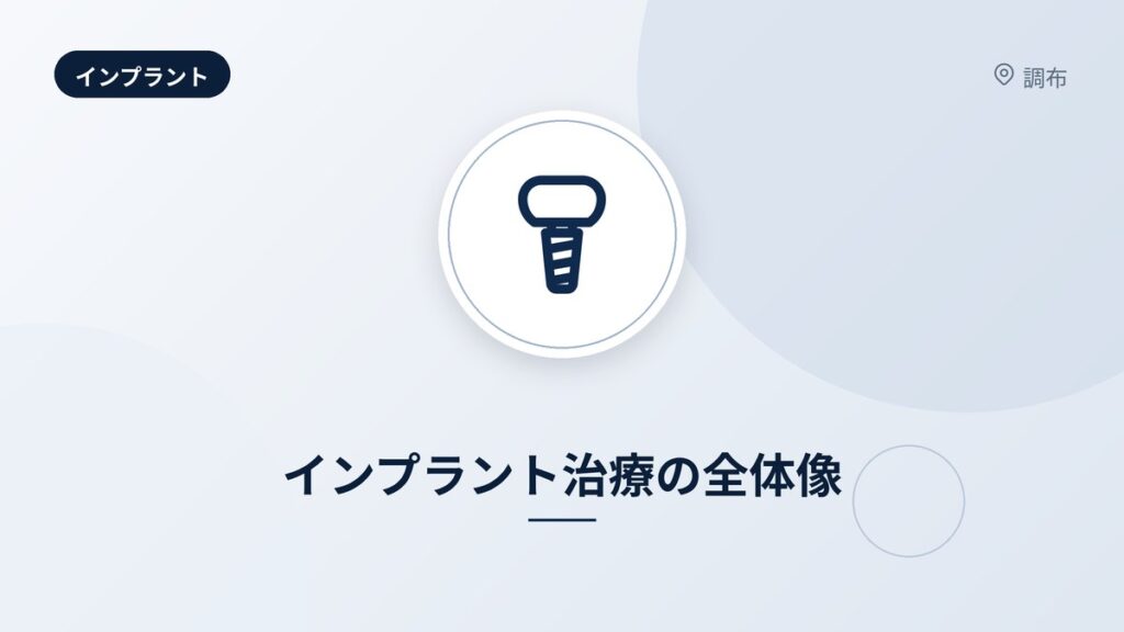 インプラント治療の全体像